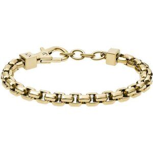 A|X Stainless Steel Gold Chain Bracelet for Men